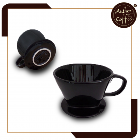 陶瓷手沖滴漏咖啡過濾器黑色_2-4人 Ceramics Dripper (Black)