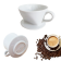 5件套_咖啡壺1個_陶瓷咖啡過濾器1個_咖啡杯+蓋各一個_一湯匙_1袋50個咖啡過濾袋 5 Pieces Set Of Coffee Use