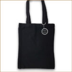 竖款大號-肩带-純黑色帆布袋 ( 尺寸:L 35*40cm)
