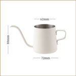 咖啡壺/鵝頸茶壺/滴濾式咖啡壺（250ML-白色）